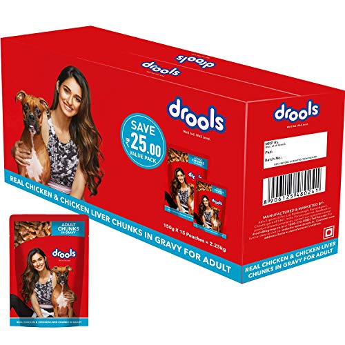 Drools Adult Wet Dog Food, Real Chicken and Chicken Liver