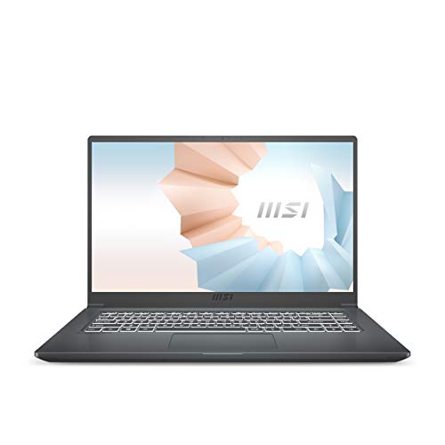 MSI Modern 15, Intel 10th Gen. i5-10210U, 15.6" (39.62cms) FHD MSI Modern 15, Intel 10th Gen. i5-10210U, 15.6" (39.62cms) FHD Laptop (8GB/512GB NVMe SSD/Windows 10 Home/Carbon Grey/1.6Kg), A10M-482IN