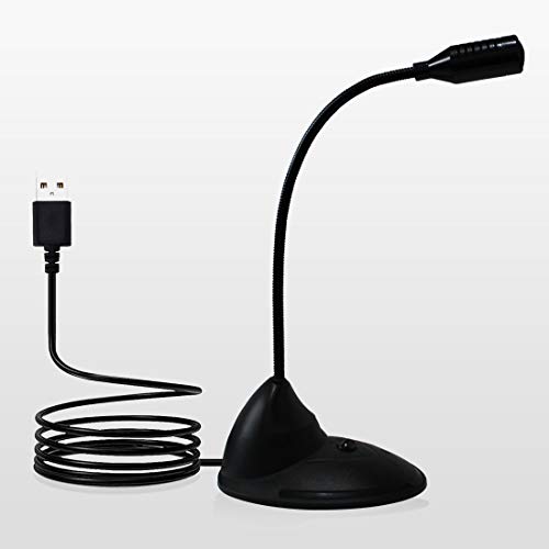 BigPassport USB Desktop Microphone with Mute Button, Professional Podcast Mic BigPassport USB Desktop Microphone with Mute Button, Professional Podcast Mic for Computer & Laptop, 360 Spiral Gooseneck Design for YouTube, Gaming, Streaming(Black) (Model: Pro-Sound_C200_USB)