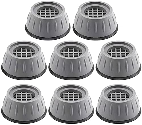 FOURY 8Pcs Washing Machine Stand Anti Vibration Pads Washer Foot FOURY 8Pcs Washing Machine Stand Anti Vibration Pads Washer Foot Pads Dryer Heightening Pads Stabilizer Support Stand for Home