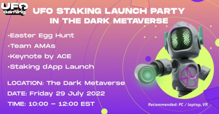 UFO Gaming Metaverse Launch Party and Staking dApp on Polygon