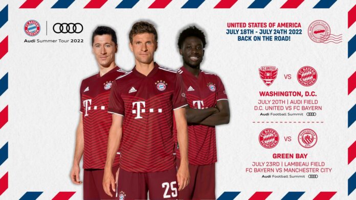 Finally back on the road: Audi and FC Bayern Munich’s Finally back on the road: Audi and FC Bayern Munich’s “Summer Tour” heads to the United States for the fifth time