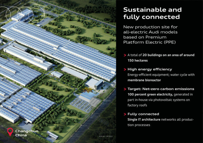 Cornerstone laid in Changchun: Audi FAW NEV Company builds smart factory for e-models