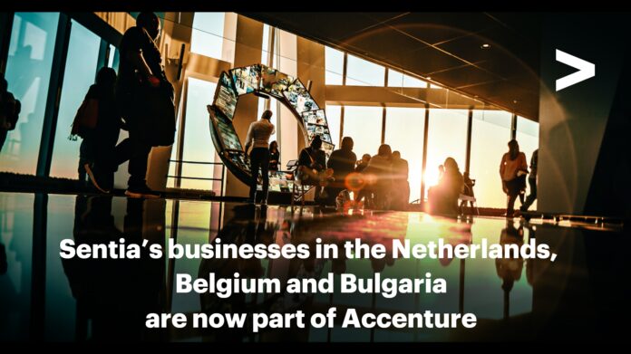 Accenture Completes Acquisition of Sentia in the Netherlands, Belgium and Bulgaria
