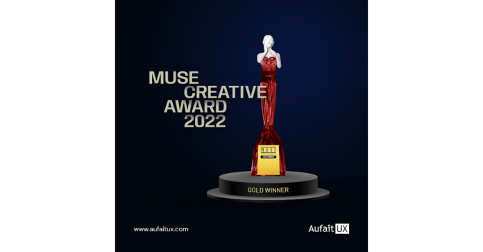 Aufait UX Wins 2022 Muse Creative Awards for Best Educational App Design