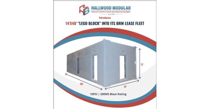 Hallwood Modular Introduces New Blast Resistant Building to Compliment its Lease Fleet