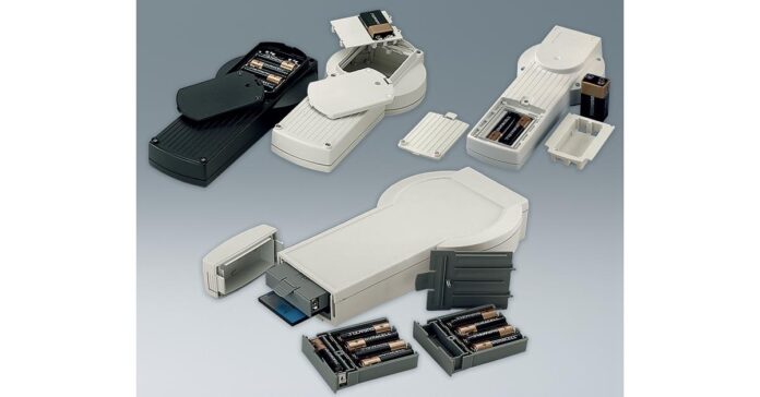 OKW’s Versatile DATEC-CONTROL Handheld Enclosures Offer Multiple Battery Compartment Options