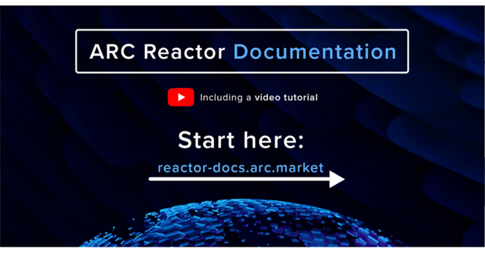 Arc Releases REACTOR Coding Graphic User Interface (GUI) in V1.2, Developer Portal, Tutorial, and Business Model Insight