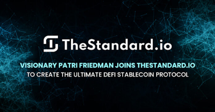 Visionary Patri Friedman Joins TheStandard.io to Create the Ultimate DeFi Stablecoin Protocol