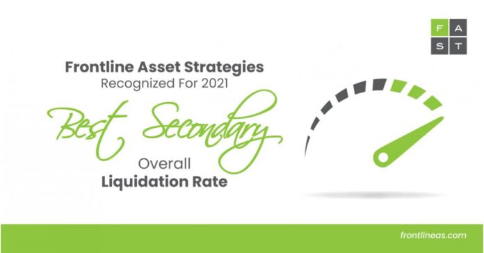 frontline-asset-strategies-2021.jpeg Frontline Asset Strategies Recognized for 2021 Best Secondary Overall Liquidation Rate