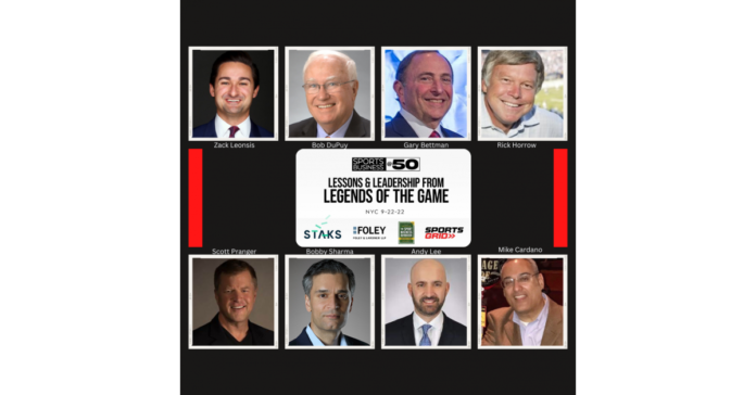 Top Sports Execs Rick Horrow, Bob DuPuy, Gary Bettman & Zack Leonsis Set for Sports Business @ 50 in NYC 9-22-22