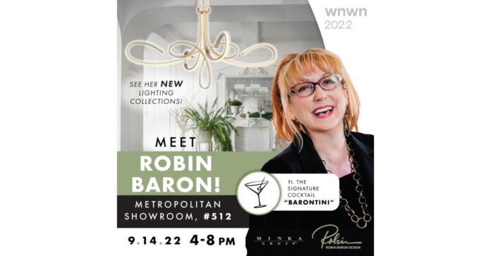 Celebrity Interior & Product Designer Robin Baron announces her lighting collections' debut for What’s New, What’s Next