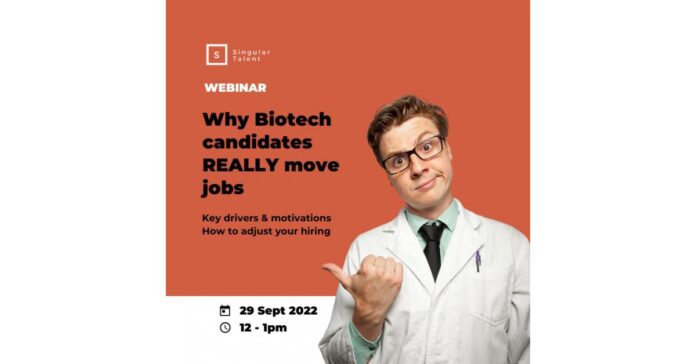 52% of Biotech Employees Want Freedom from Their Boss, Singular Talent Research Reveals