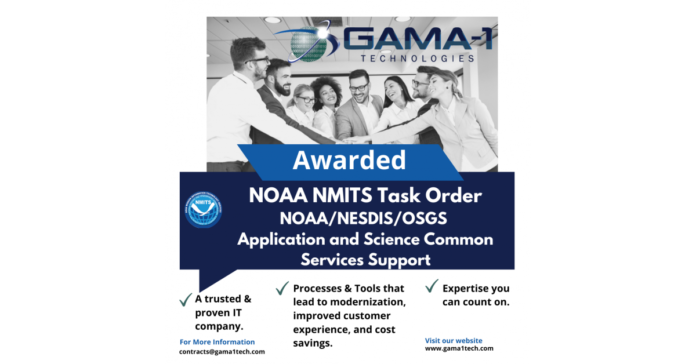 GAMA-1 Technologies Awarded 3 Year $46M NOAA NESDIS OSGS Application and Science Common Services Support Task Order