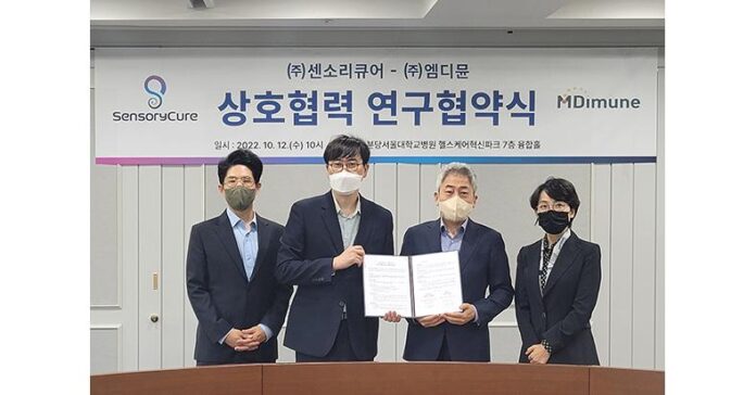 MDimune and SensoryCure announce a collaboration to develop therapeutics for MDimune and SensoryCure announce a collaboration to develop therapeutics for hearing loss