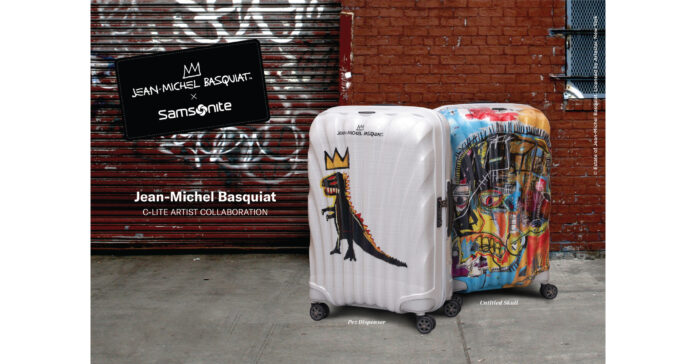 Samsonite colabora com a Propriedade de Jean-Michel Basquiat