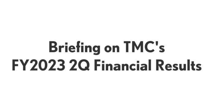 Save the Date: Livestream of TMC's FY2023 2Q Financial Results Press Briefing on November 1 | Corporate | Global Newsroom