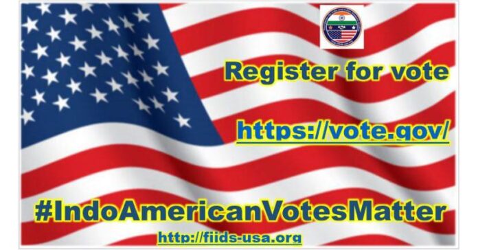 IndoAmerican voting campaign #IndoAmericanVotesMatter launched by FIIDS Foundation for India and Indian Diaspora Studies