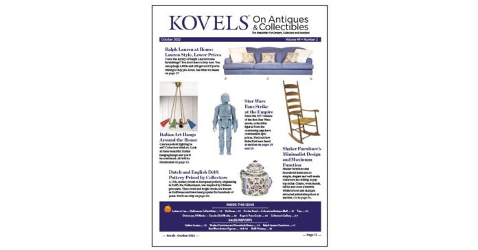 Kovels On Antiques & Collectibles October 2022 Newsletter Is Now Available