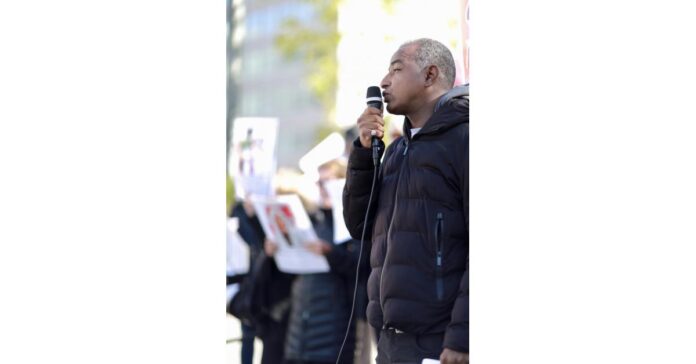 At Brussels Schuman the crowd shouted:”With Abdel Fattah al-Burhan too much people die in Sudan”
