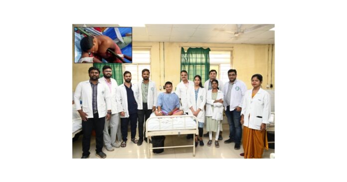 KIMS Doctors Give New Life to Patient, Remove 5-Foot-Long Bamboo Pole That Pierced Him