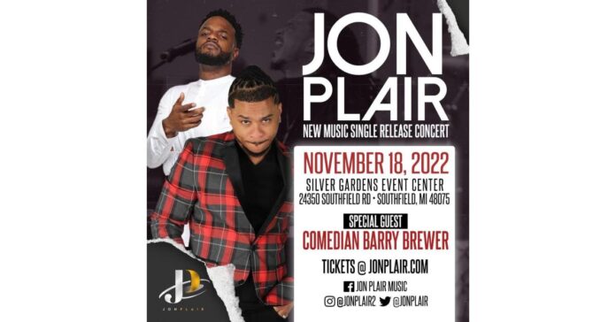Gospel Artist Jon Plair Gears Up For Single Release Concert With Host Comedian Barry Brewer