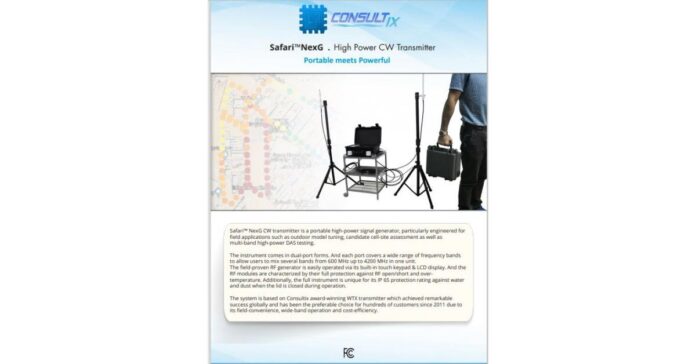 New High Power C-Band up to 30 Watt CW 2 Channel Transmitter now from Consultix Safari NextG series