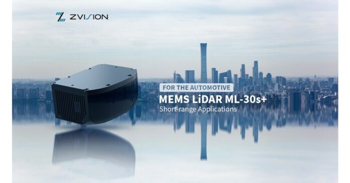 ZVISION Officially Launches Short-range LiDAR ML-30s+ at CES 2023