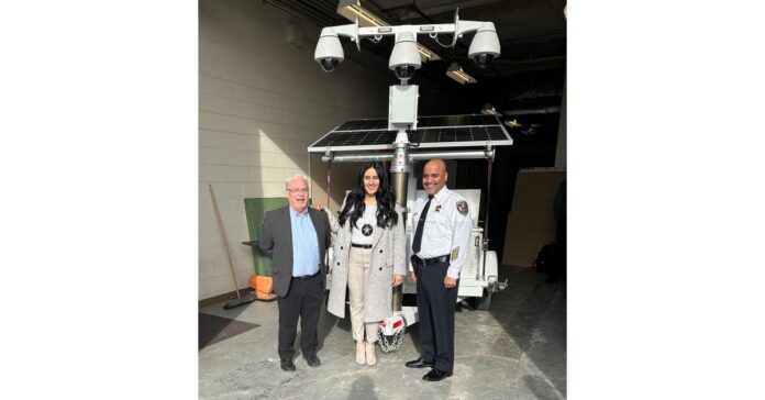 East Chicago Police Department rolls out citywide solar and wind powered mobile crime prevention platform