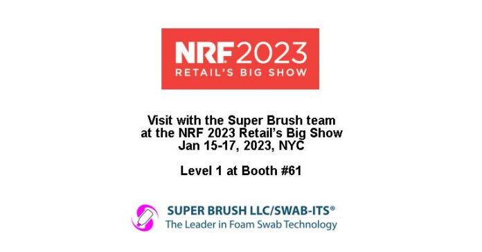 Foam Swab Manufacturer Super Brush will be Exhibiting at the 2023 NRF Consumer Product Showcase