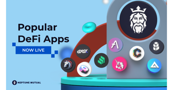Popular DeFi Apps Cover Pool Launches in Neptune Mutual dApp