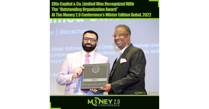 Elite Capital & Co. Limited Was Recognized With The “Outstanding Organization Award” At The Money 2.0 Conference