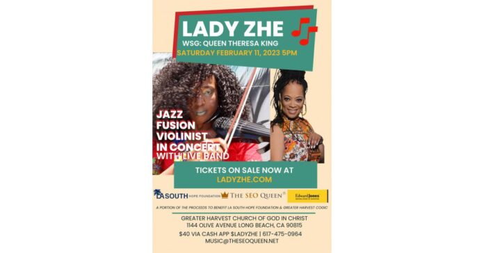 Renowned Musician Lady Zhe to Launch Multi-City Tour February 11th, 2023, in Long Beach, CA