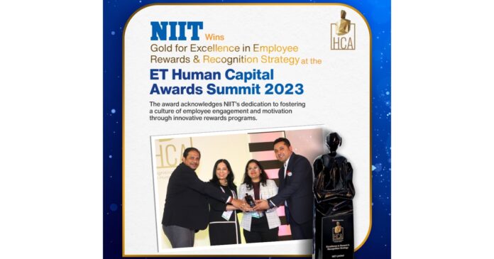 NIIT Bags Gold for Excellence in Employee Rewards and Recognition Strategy at ET Human Capital Awards 2023