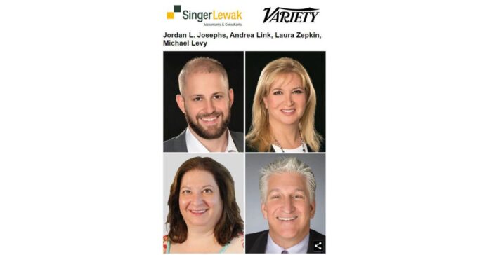 Jordan L. Josephs, Andrea Link, Laura Zepkin, and Michael Levy have been recognized by Variety Magazine