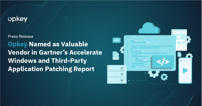 Opkey Named as Valuable Vendor in Gartner’s Accelerate Windows and Third-Party Application Patching Report