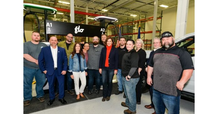 FLO, Governor Whitmer Announce NEW EV Charger Production at Auburn Hills Facility