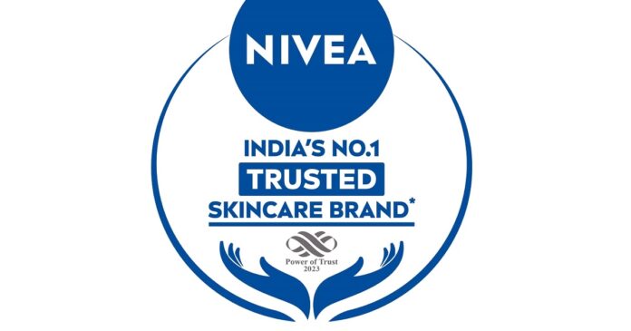NIVEA Named India's Most Trusted Skin Care Brand for the Third Year in a Row, Winning Praise and Loyalty from Consumers