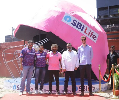 SBI_Life_Insurance_Helmet.jpg Inauguration of life size Rajasthan Royals helmet in the presence of Mr. Siddharth Lahiri, Assistant Coach & Head of Academy, Rajasthan Royals; Mr. Dishant Yagnik, Fielding Coach, Rajasthan Royals; Lasith Malinga, Fast Bowling Coach, Rajasthan Royals; Mr. Ravindra Sharma, Chief of Brand, Corporate Communication & CSR, SBI Life Insurance and and Mr. Jake Lush McCrum, Chief Executive Officer, Rajasthan Royals