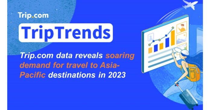 Trip.com data reveals soaring demand for travel to Asia-Pacific destinations in 2023