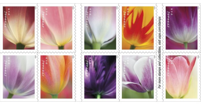 USPS Celebrates Spring with Tulip Blossoms Forever Stamps