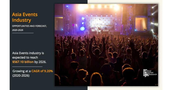 Asia Events Industry is Likely to Witness a Surge in Overall Revenue of $ 567.10 Billion at a CAGR of 9.2% | 2019