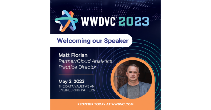 Learn About "The Data Vault as an Engineering Pattern" at WWDVC 2023