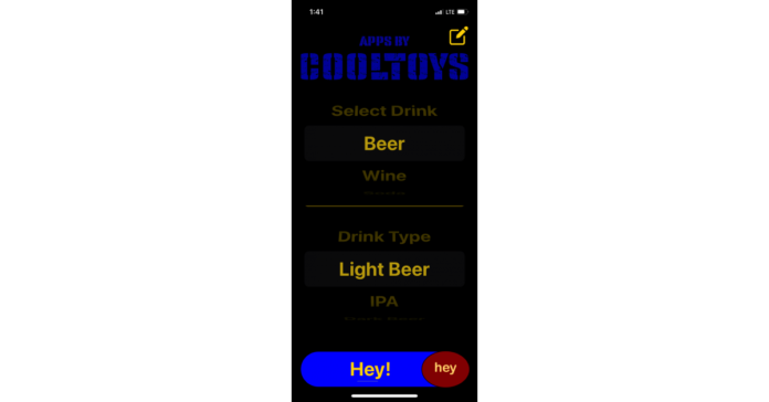 My Drink Order, An App To Get a Drink or The Check In A Noisy Bar Without Screaming