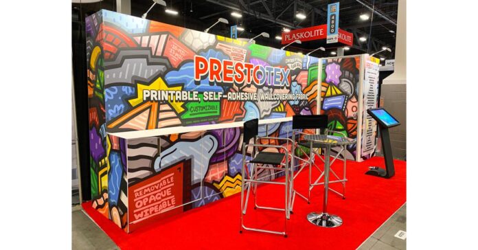 PrestoTex Debuted an Exciting Collaboration with Artist Alloyius McIlwaine for ISA Tradeshow Booth