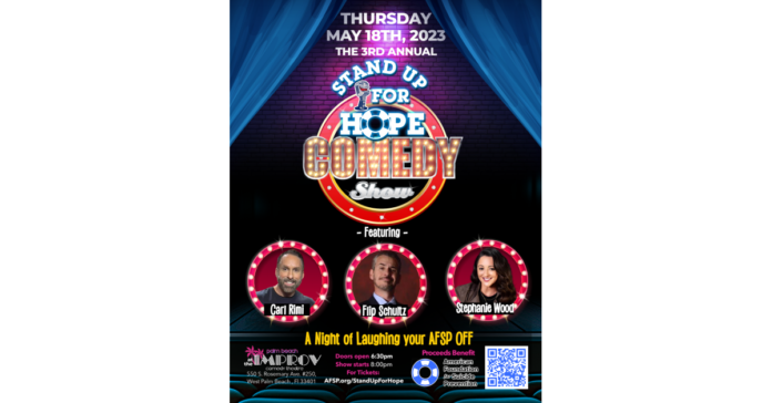 3rd Annual Stand Up for Hope Comedy Show to Benefit American Foundation for Suicide Prevention in Southeast Florida