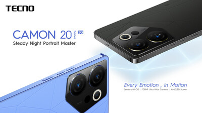 TECNO Launches CAMON 20 Series with Advanced Sensor-Shift OIS Anti-shaking (PRNewsfoto/TECNO MOBILE)