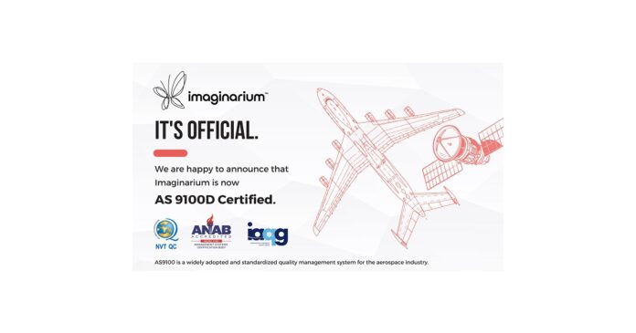 Conquering Major Milestones Imaginarium Has Announced Its AS9100D Certification