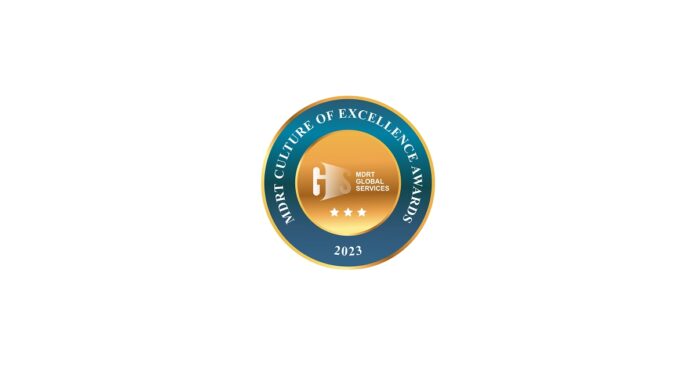 MDRT Global Services has announced the 131 winners of the prestigious 2023 MDRT Culture of Excellence Awards the global standard for achievement in financial services leadership.