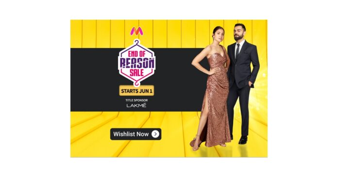 Myntras EORS 18 Is Set to Go Live on June 1 with 2.1 Million Fashion Beauty and Lifestyle Products and Exciting Rewards